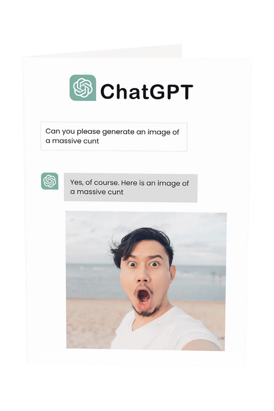 ChatGPT Custom Photo Upload Greeting Card