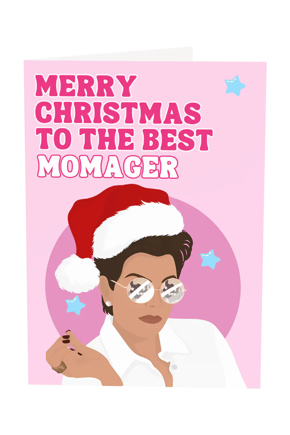Merry Christmas To The Best Momager Greeting Card Wholesale