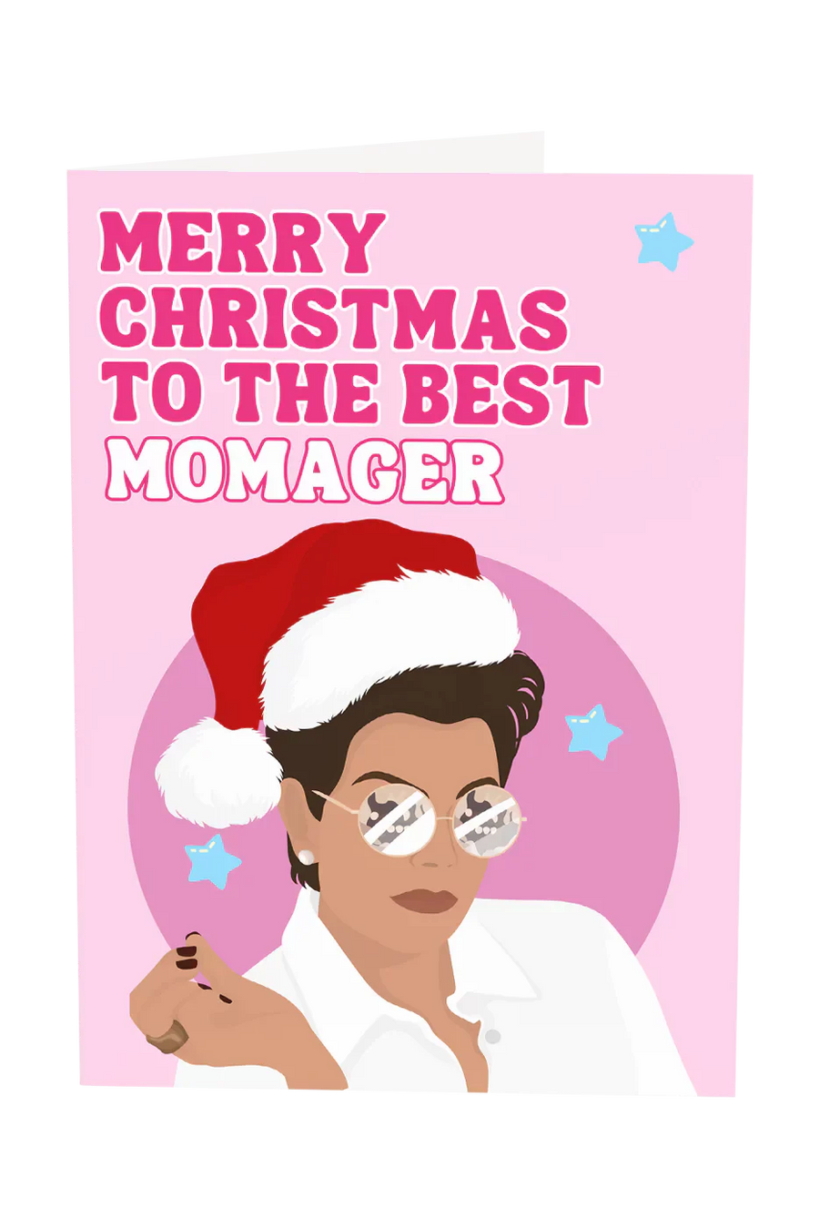 Merry Christmas To The Best Momager Greeting Card Wholesale
