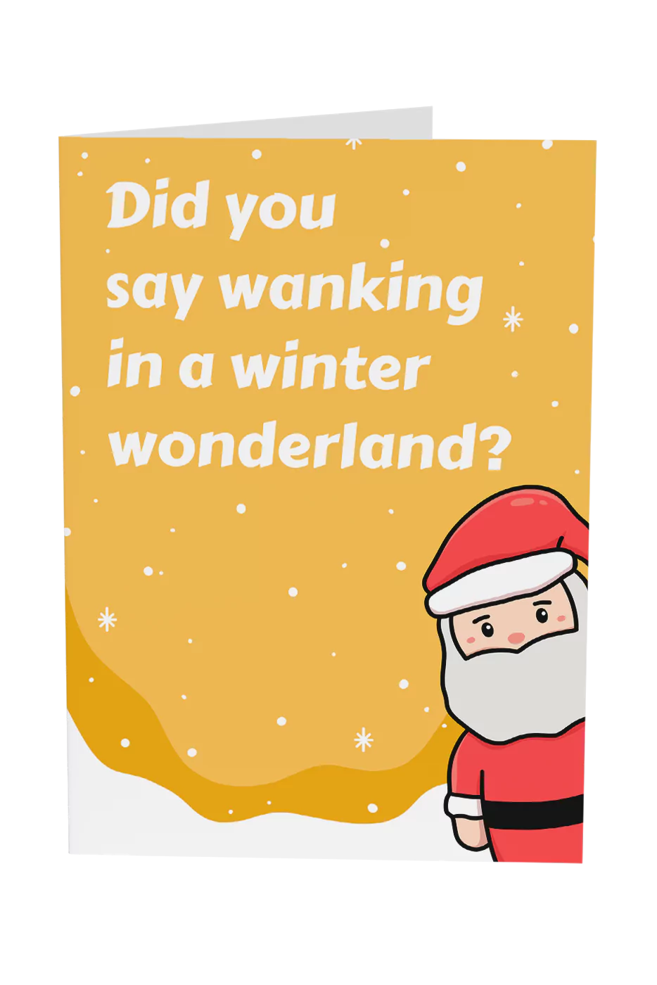 Wanking In A Winter Wonderland Christmas Card