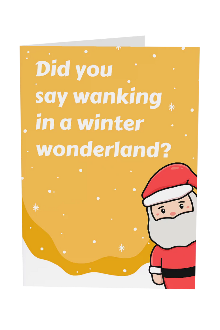 Wanking In A Winter Wonderland Christmas Card Greeting Card