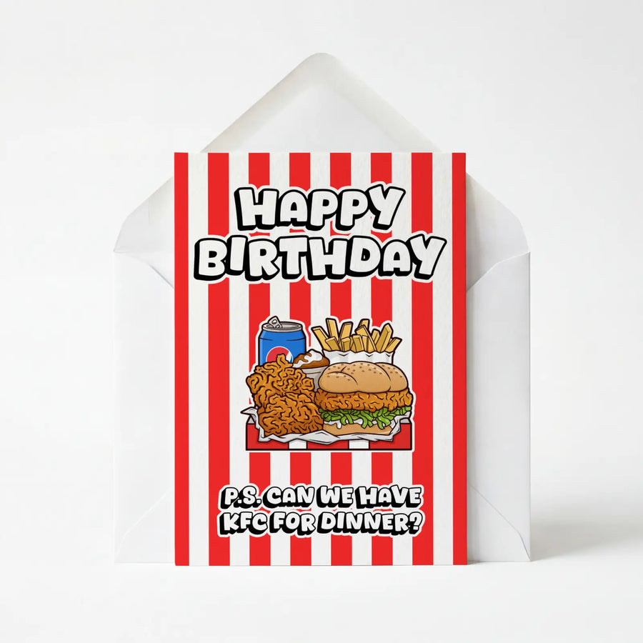 Birthday KFC For Dinner