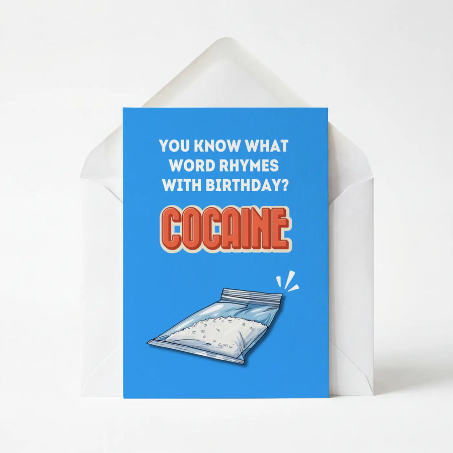 You Know What Birthday Rhymes With Greeting Card