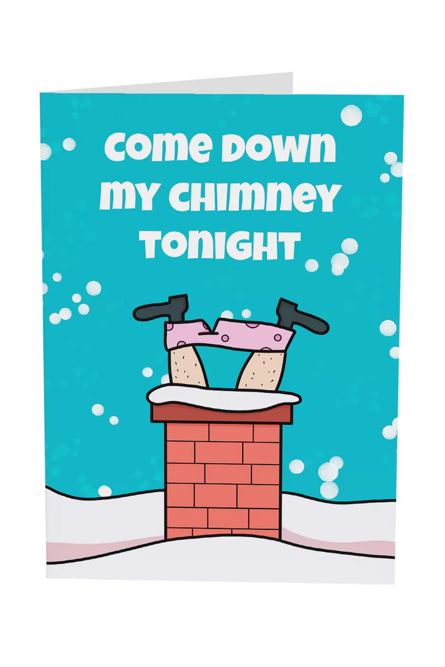 Come Down My Chimney Tonight Christmas Greeting Card