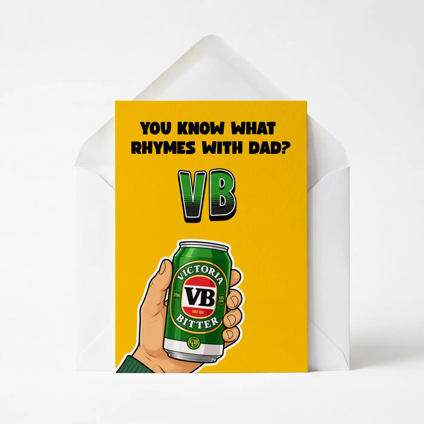 Dad Rhymes with VB - Father's Day Greeting Card