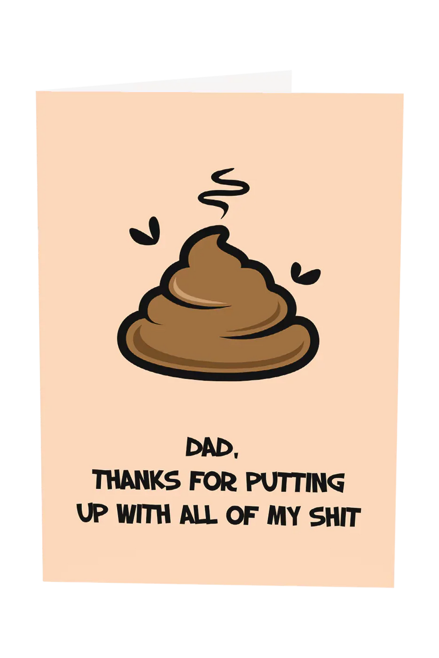 Dad Thanks For Always Putting Up With My Shit Greeting Card Wholesale