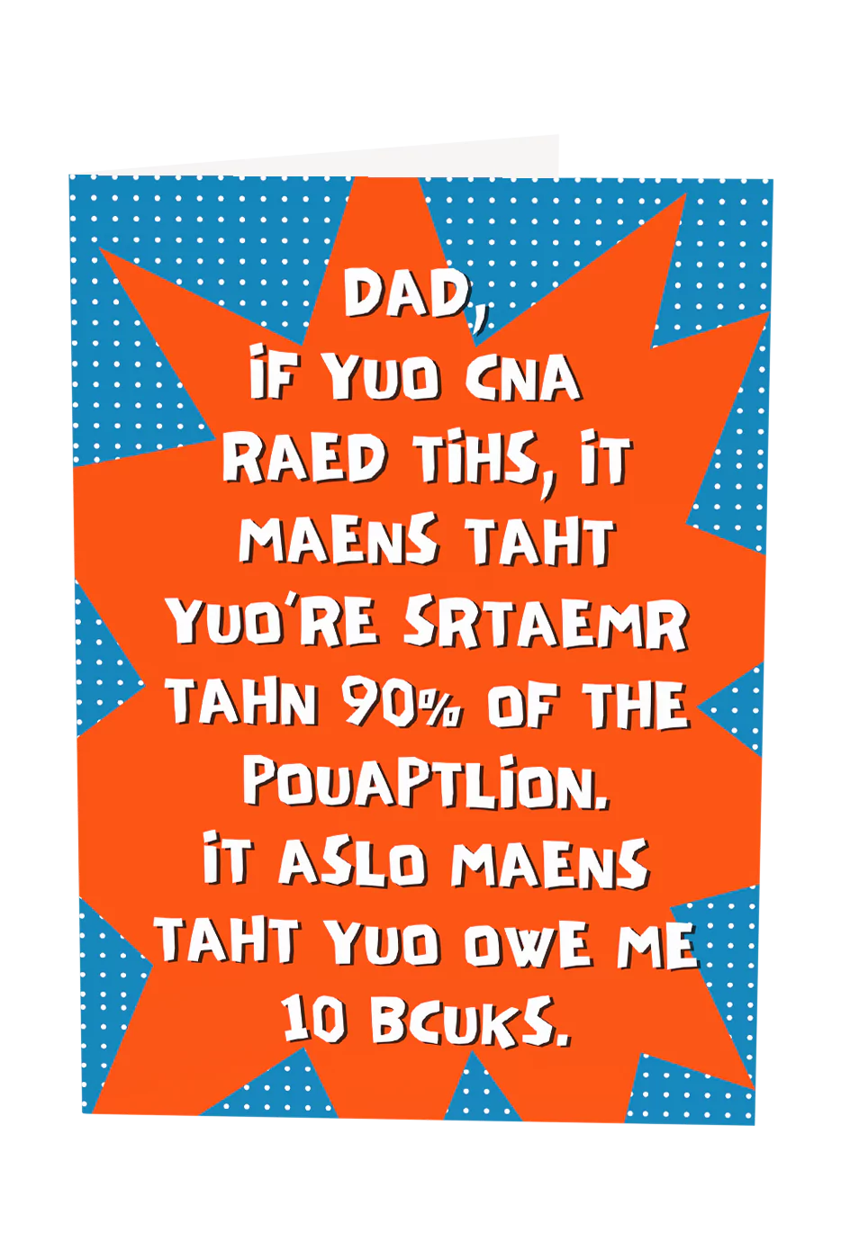 Dad, You Owe Me 10 Bucks Greeting Card Wholesale