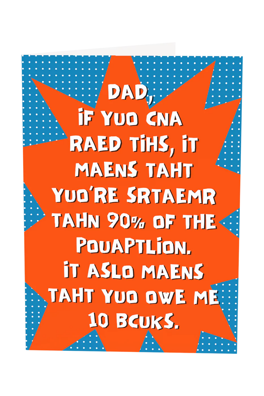 Dad, You Owe Me 10 Bucks Greeting Card Wholesale