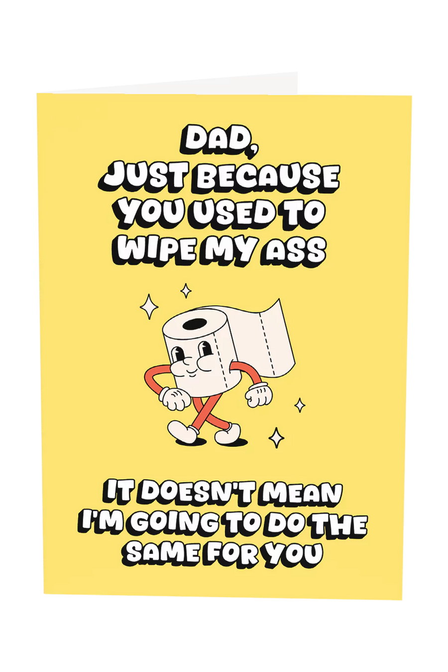 Dad I'm Not Wiping Your Ass Greeting Card Wholesale