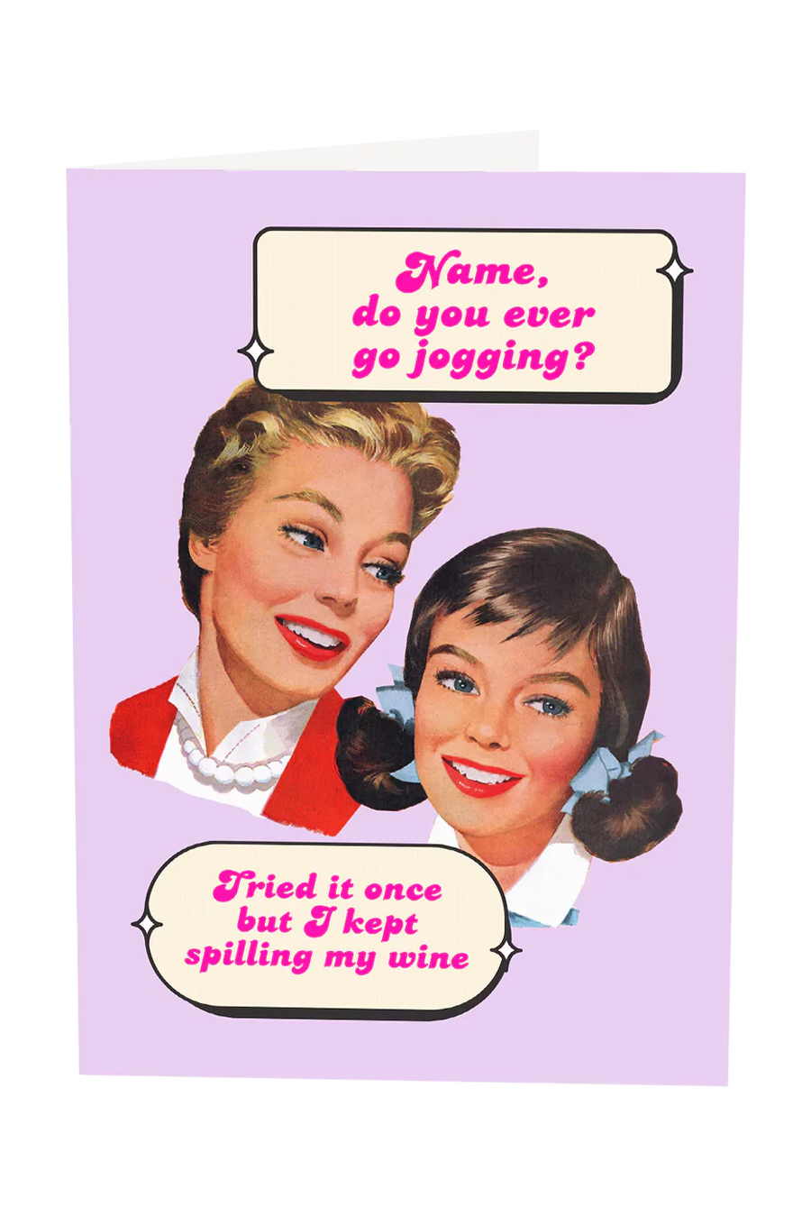 I Tried Jogging Once Custom Name Greeting Card