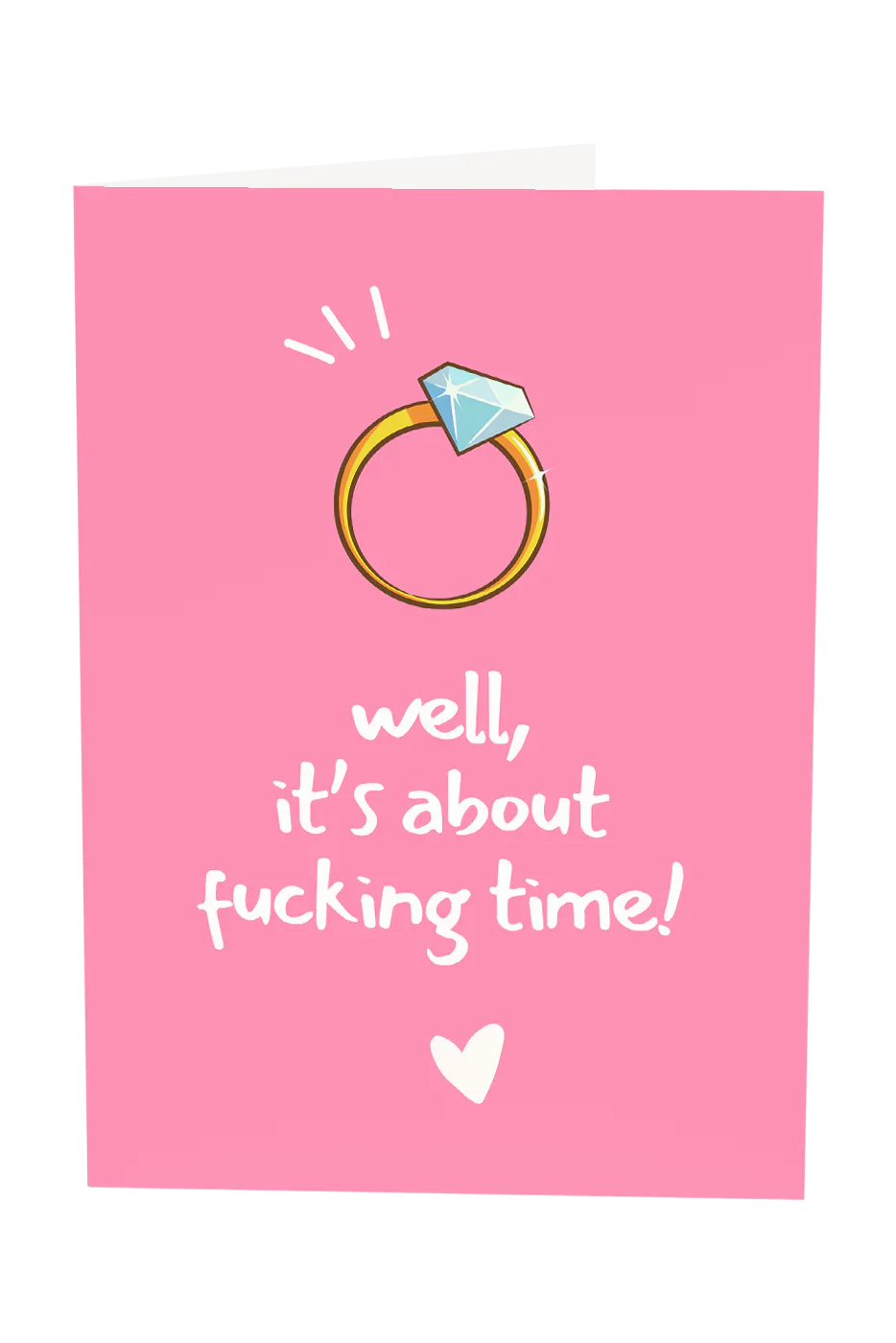 It's About Fucking Time Greeting Card Wholesale