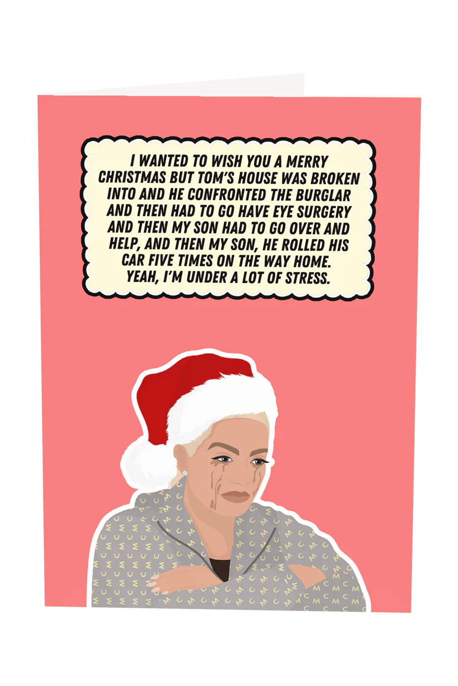Real Housewives of Beverly Hills Erika Jayne Merry Christmas Greeting Card