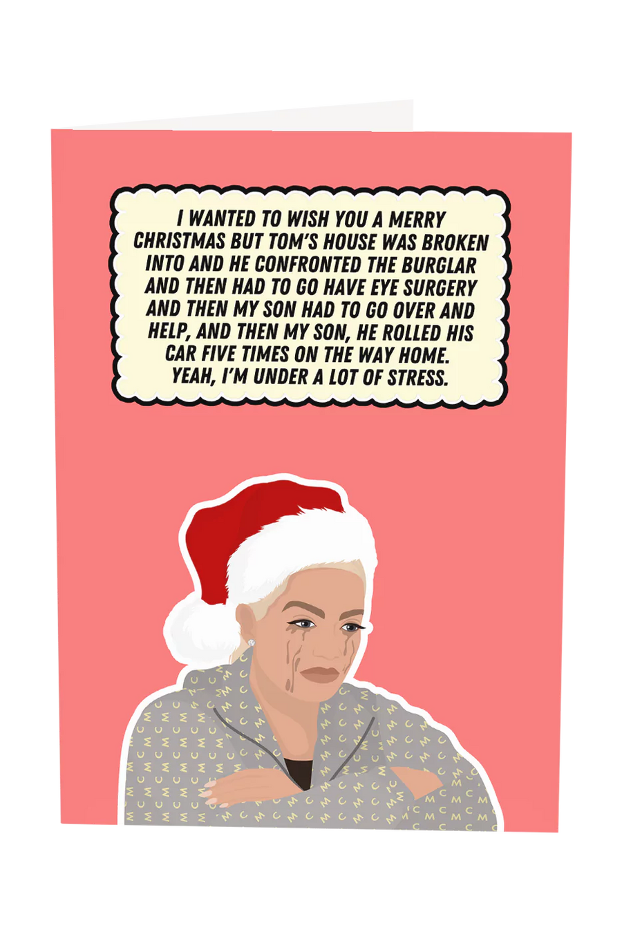 Real Housewives of Beverly Hills Erika Jayne Merry Christmas Greeting Card