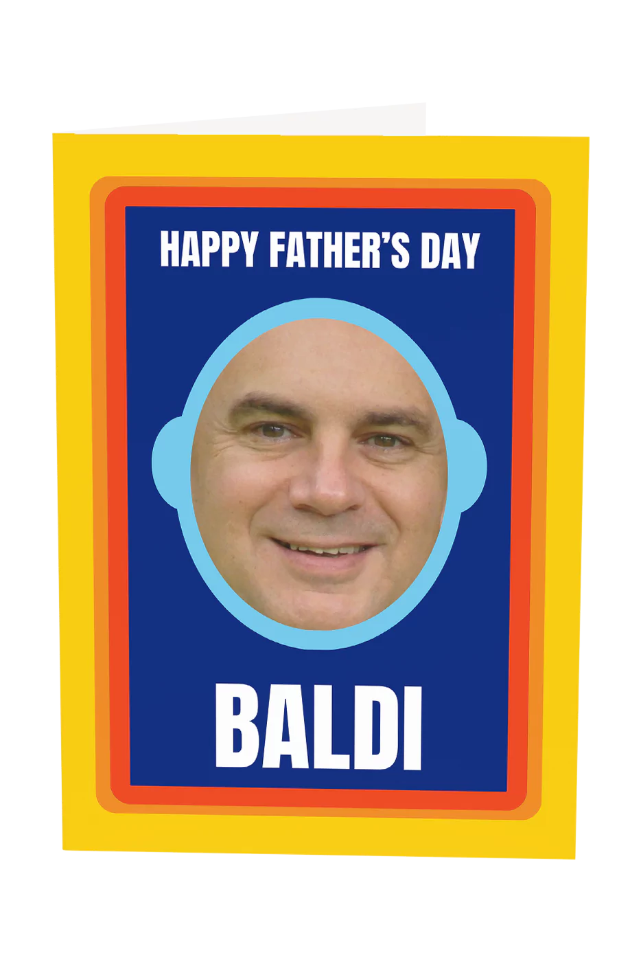 Happy Father's Day Baldi Custom Greeting Card