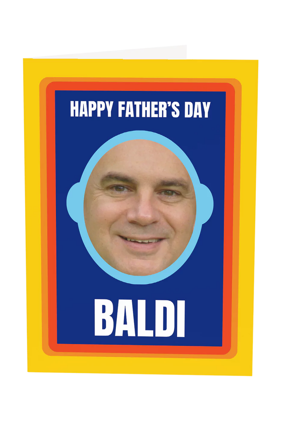 Happy Father's Day Baldi Custom Greeting Card