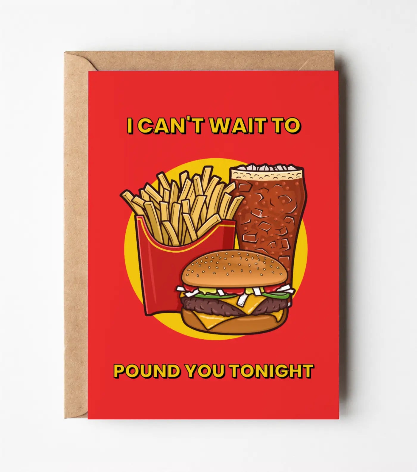 I Can't Wait To Pound You Tonight - Valentines Day Greeting Card