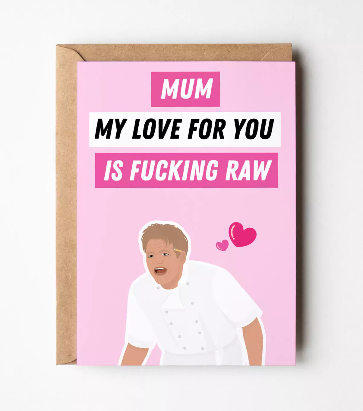 Gordon Ramsay: Mum, My Love For You Is Fucking Raw Greeting Card