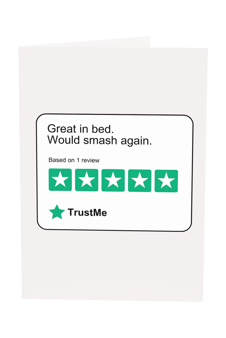 Great In Bed, Would Smash Again Greeting Card