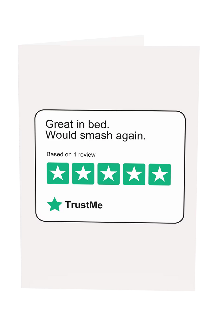 Great In Bed, Would Smash Again Greeting Card