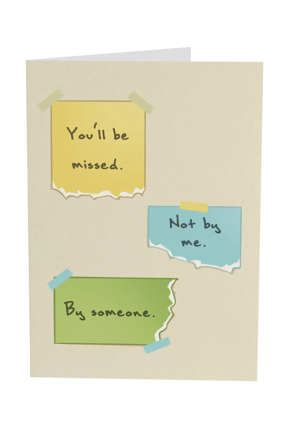 You'll Be Missed, Not By Me Greeting Card Wholesale