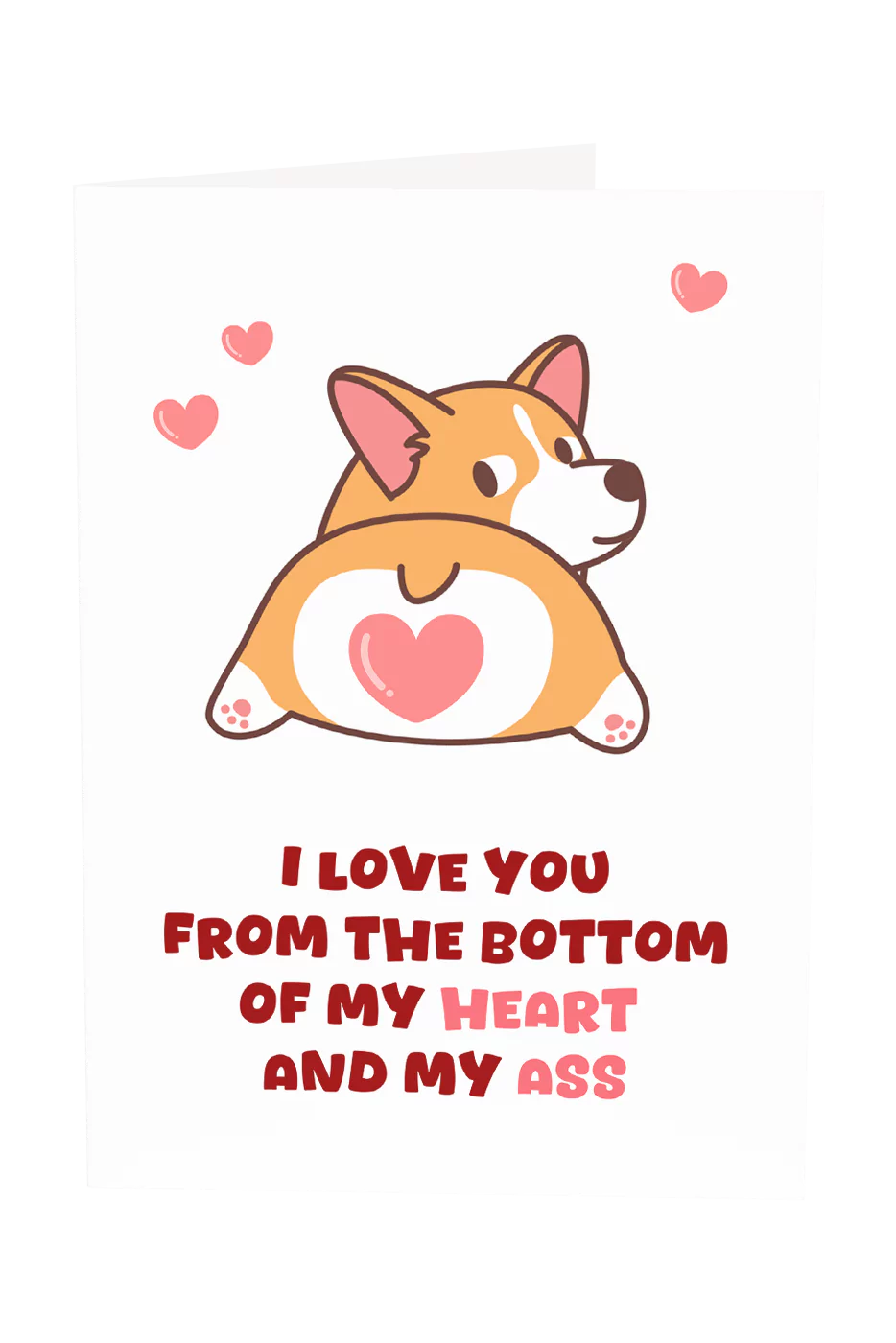 I Love You From The Bottom Of My Heart Greeting Card