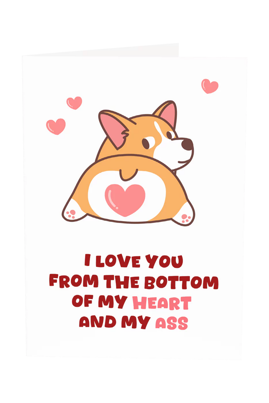 I Love You From The Bottom Of My Heart Greeting Card