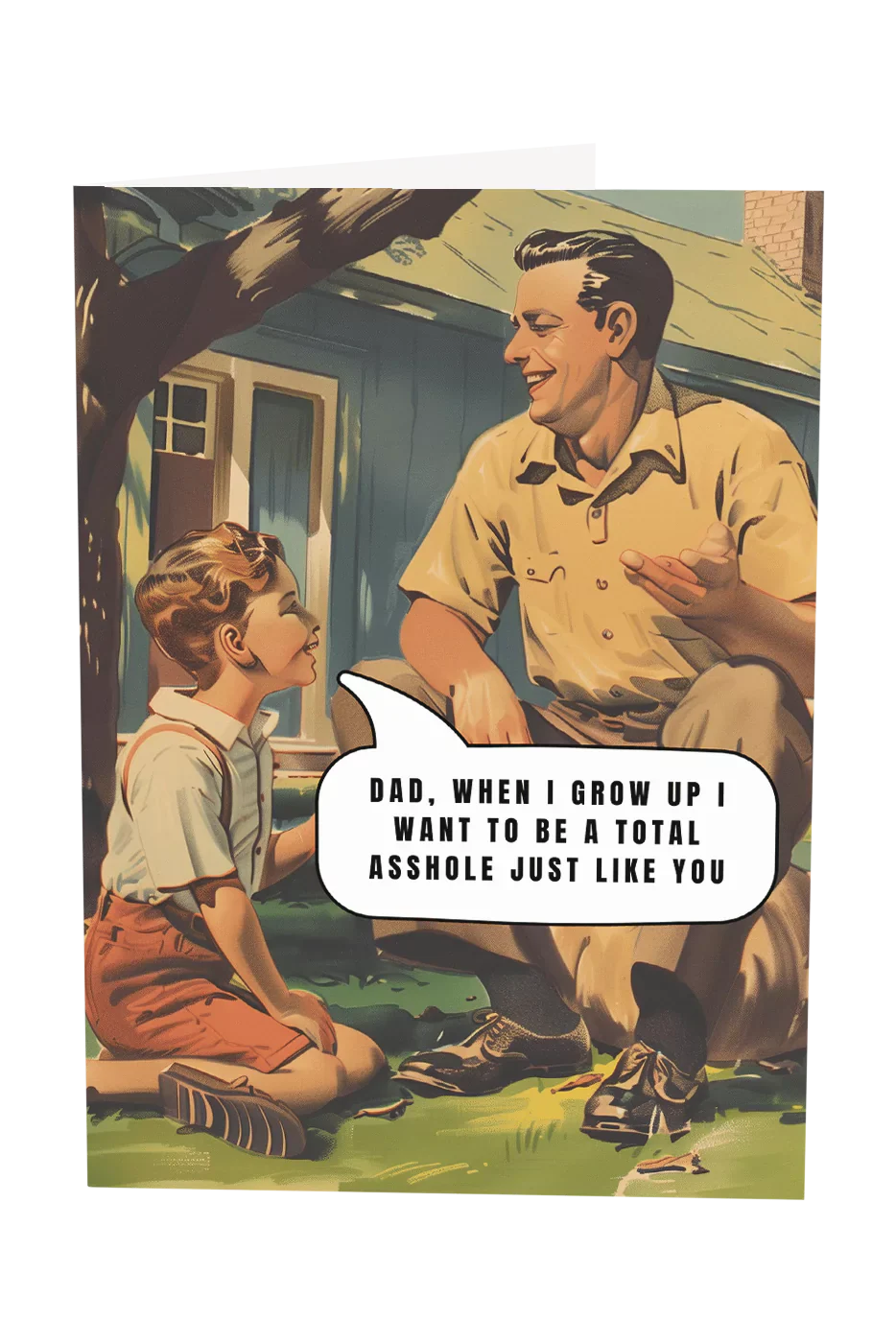 Dad I Want To Be A Total Asshole Just Like You Greeting Card Wholesale