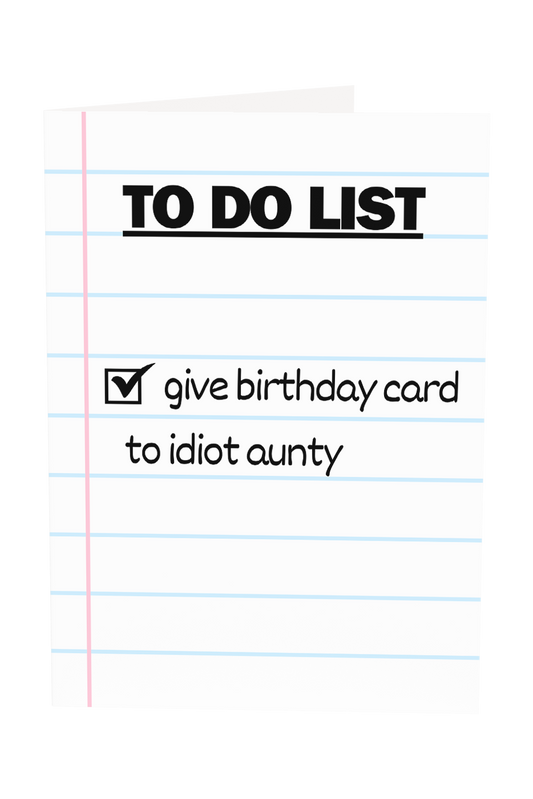 Give Card To Idiot Aunty