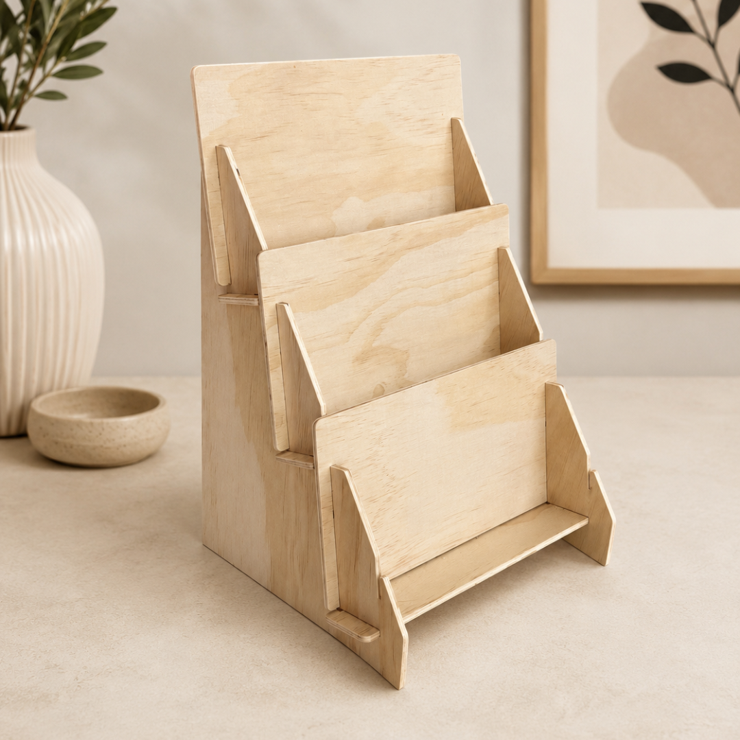 Display Stand - 3 Tier - Greeting Cards - Retail Desktop Stand