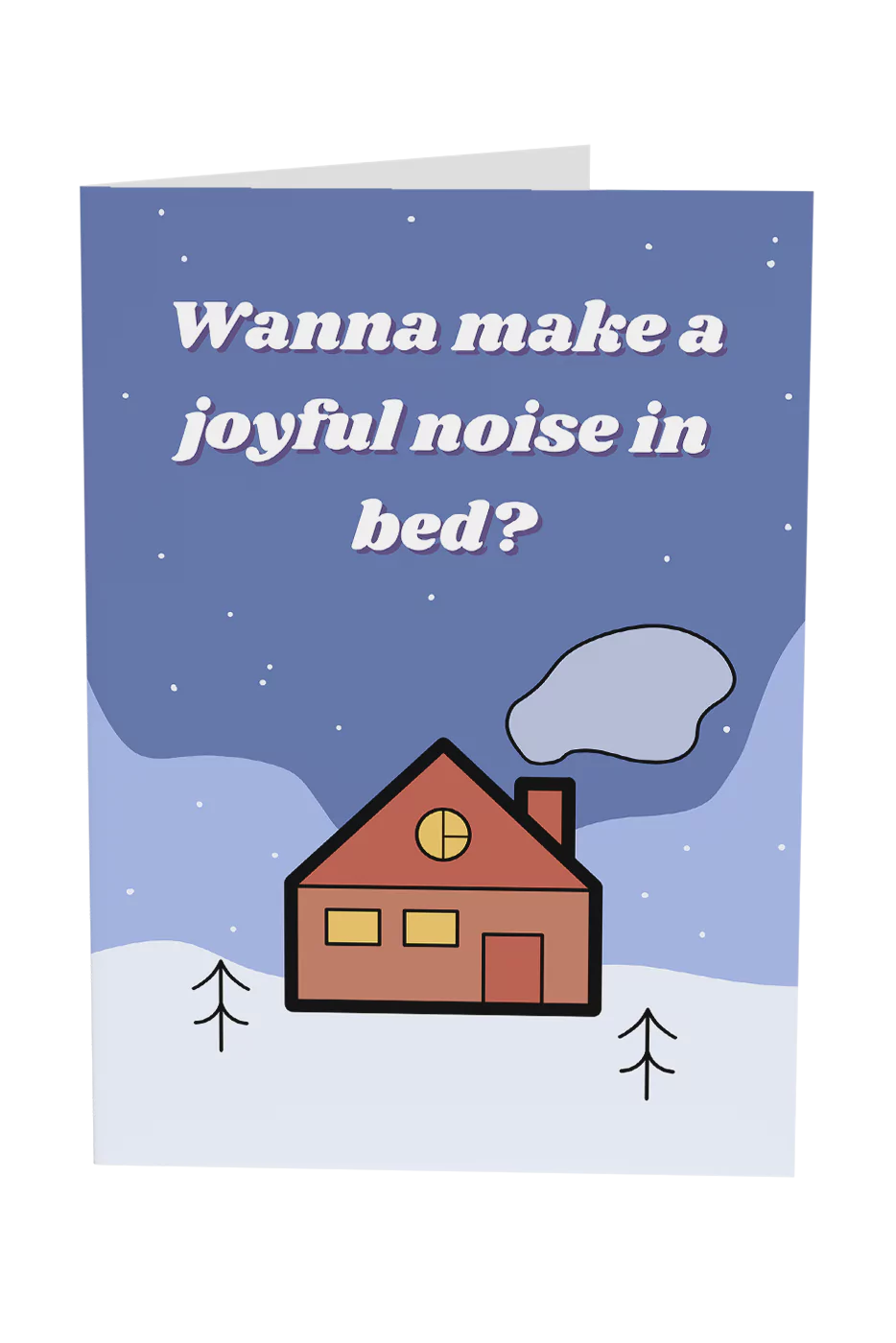 A Joyful Noise In Bed Christmas Greeting Card