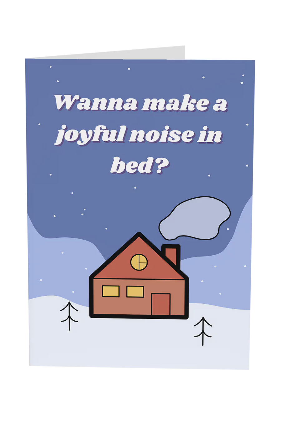 A Joyful Noise In Bed Christmas Greeting Card