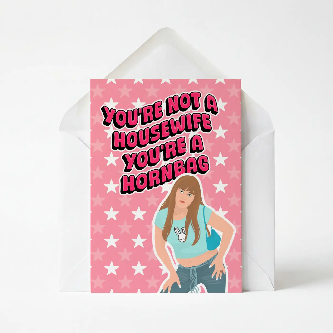 Kath & Kim Hornbag - Greeting Card