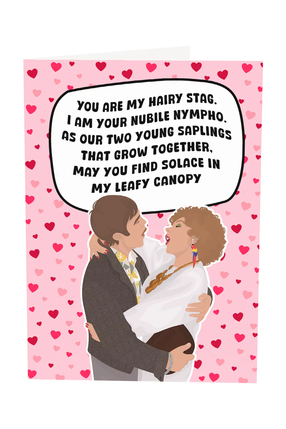 Kath & Kim: My Nubile Nympho Greeting Card