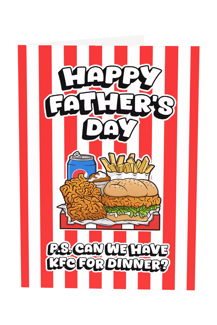 Happy Father's Day Can We Have KFC For Dinner Greeting Card Wholesale