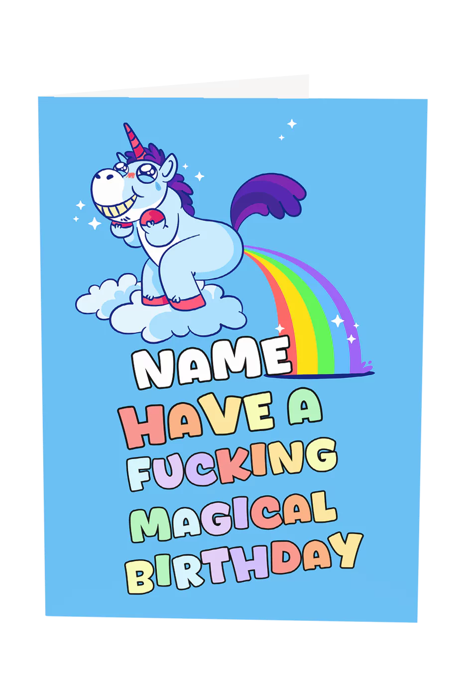 A Magical Birthday Custom Name Greeting Card
