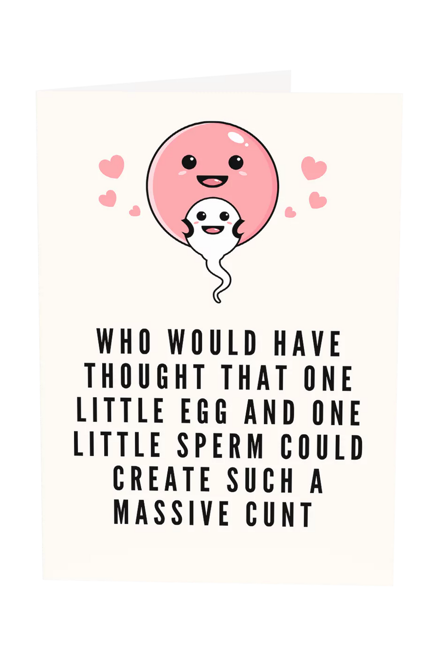 One Little Egg And One Little Sperm Greeting Card