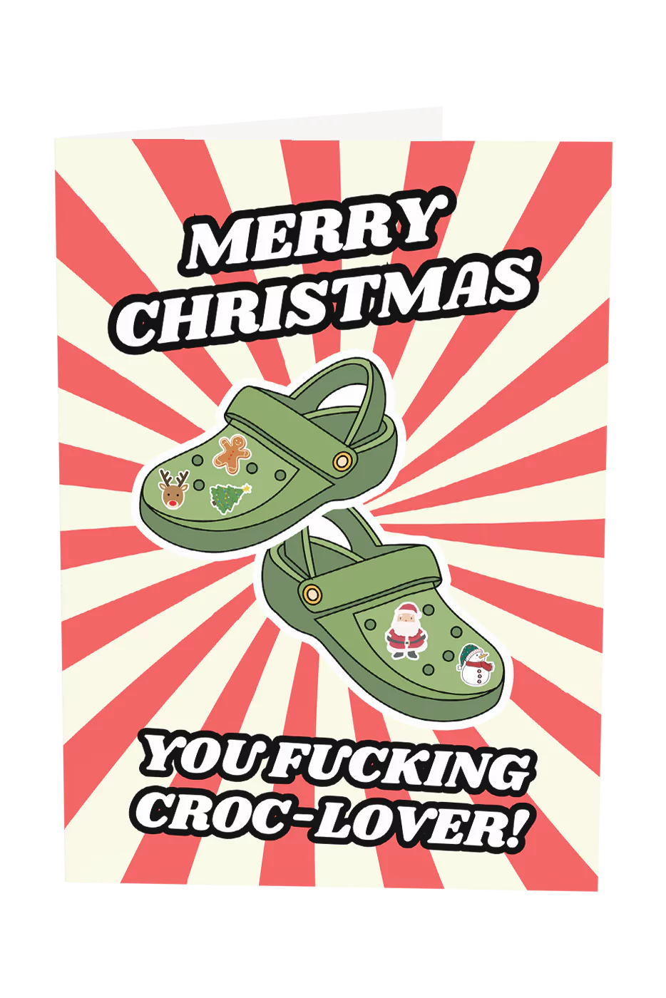 Merry Christmas You Croc-Lover Greeting Card Wholesale