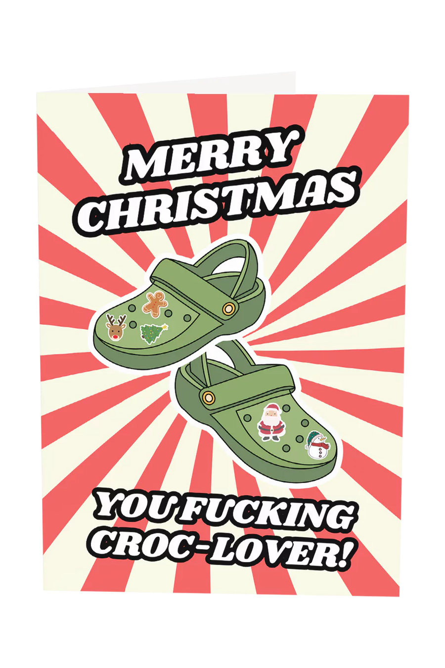 Merry Christmas You Croc-Lover Greeting Card Wholesale
