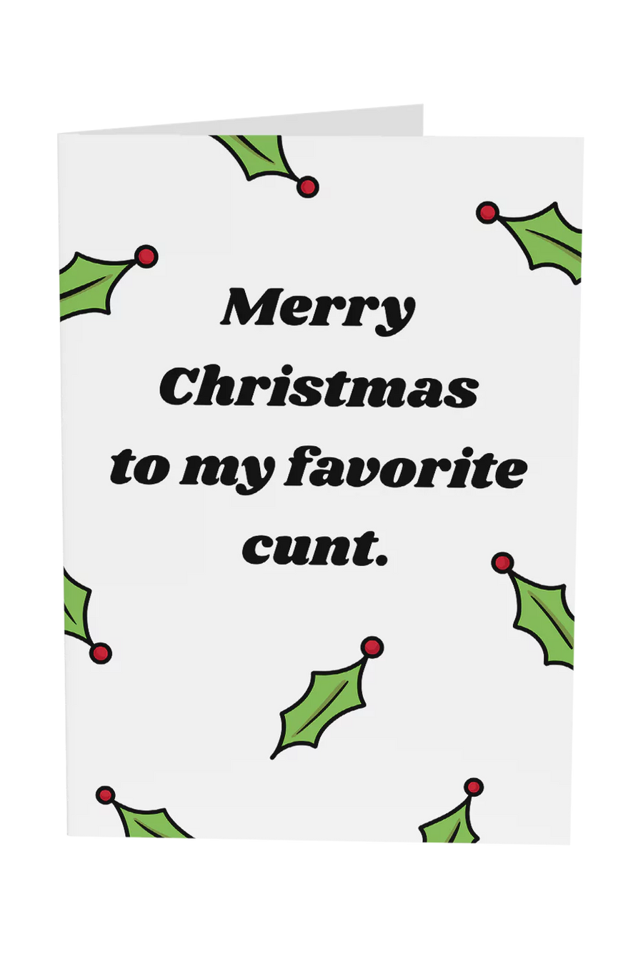 Merry Christmas To My Favourite Cunt Greeting Card