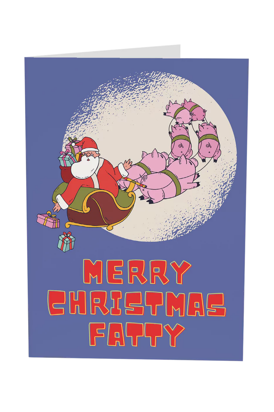 Merry Christmas Fatty Greeting Card