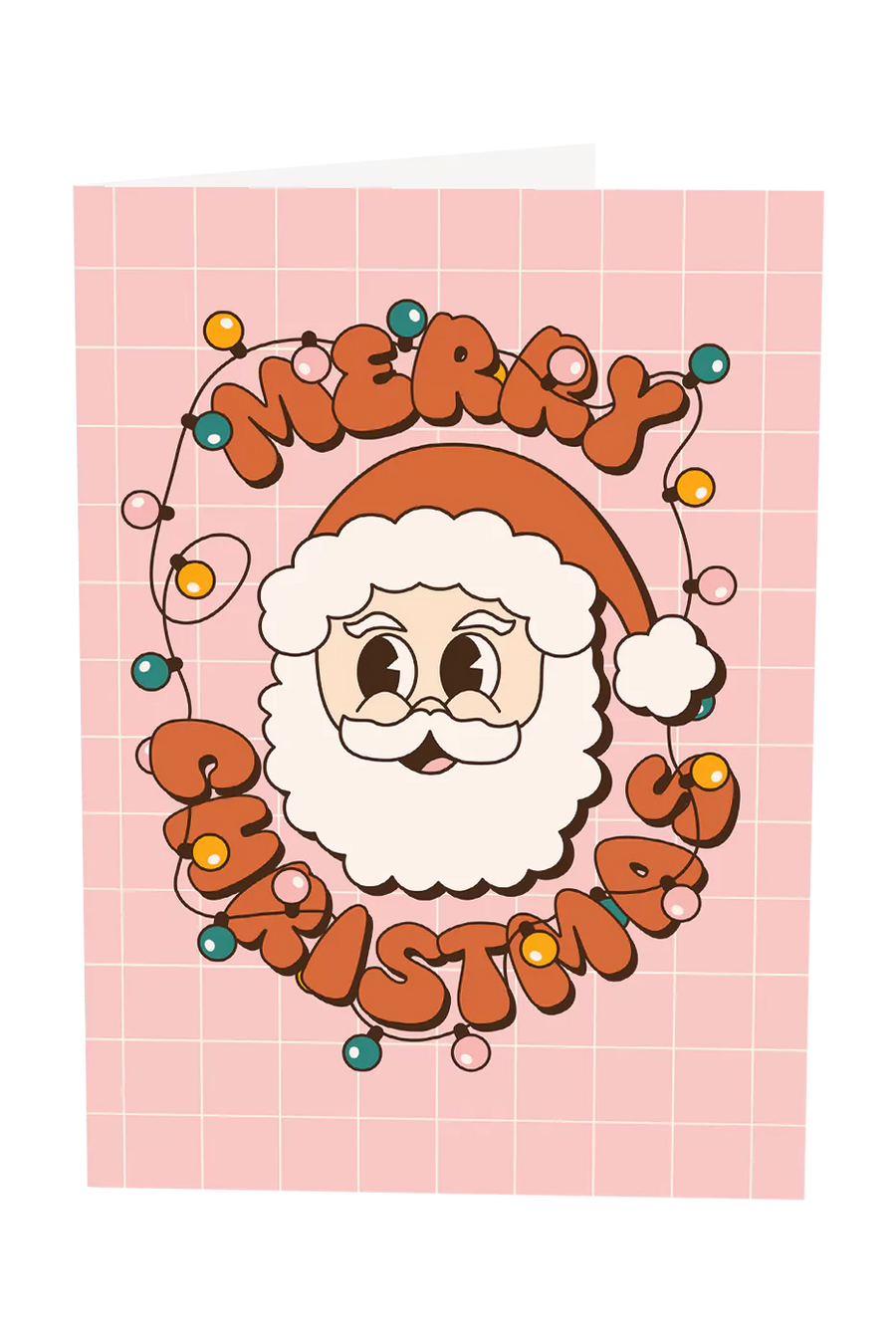 Merry Christmas Retro Santa Greeting Card Wholesale