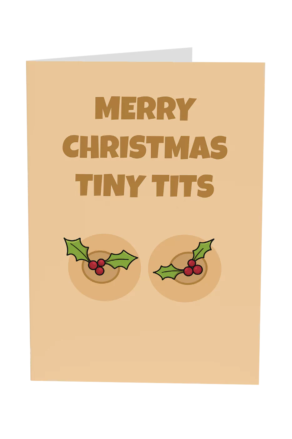 Merry Christmas Tiny Tits Greeting Card