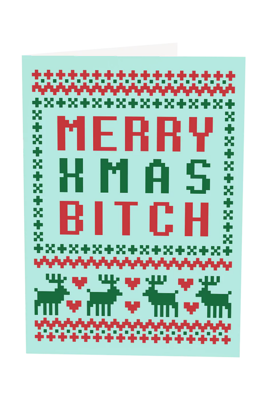 Merry Xmas Bitch Greeting Card Wholesale