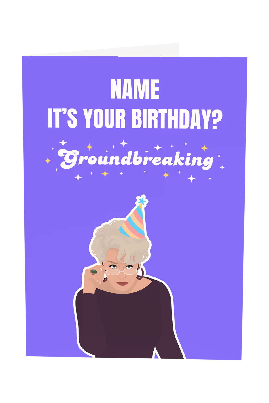 Miranda Priestly Custom Name Birthday Greeting Card