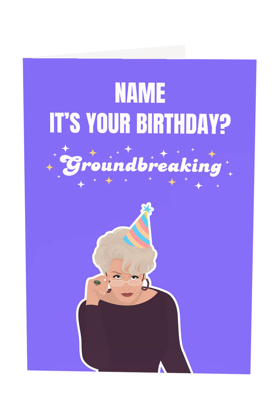 Miranda Priestly Custom Name Birthday Greeting Card