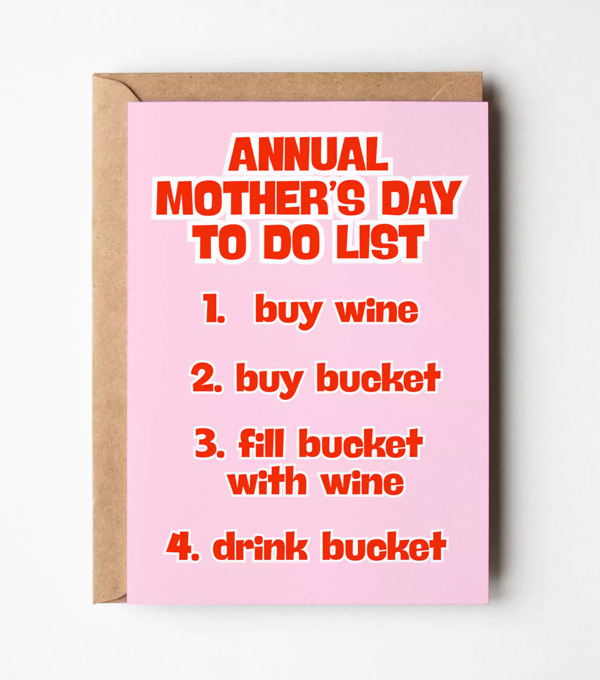 Annual Mother's Day Checklist Card