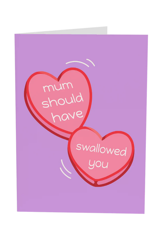 Mum Should've Swallowed You Greeting Card Wholesale