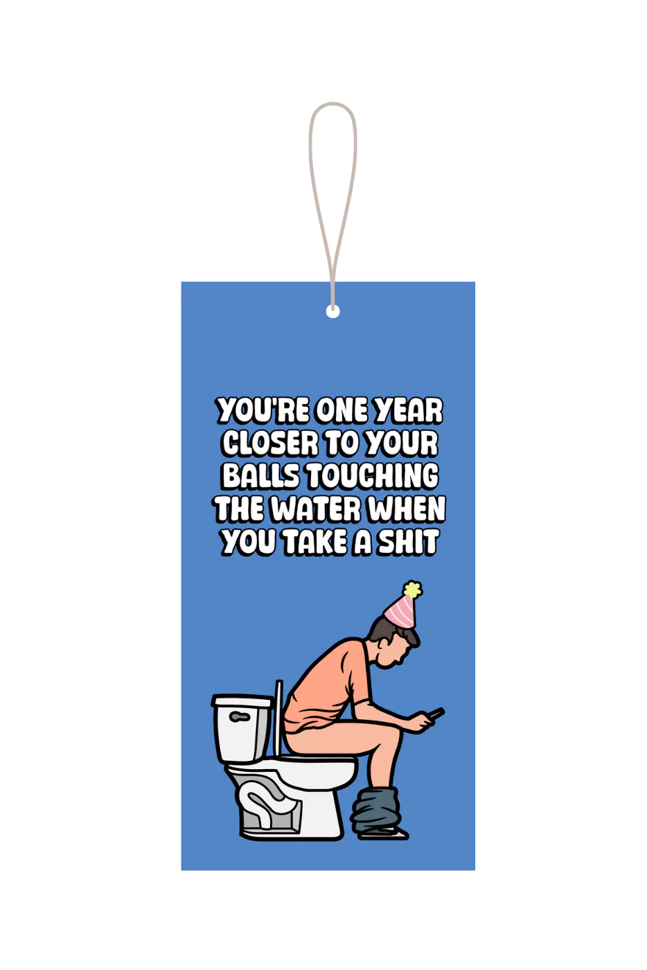 One Year Closer Until Your Balls Start Touching The Water Gift Tag