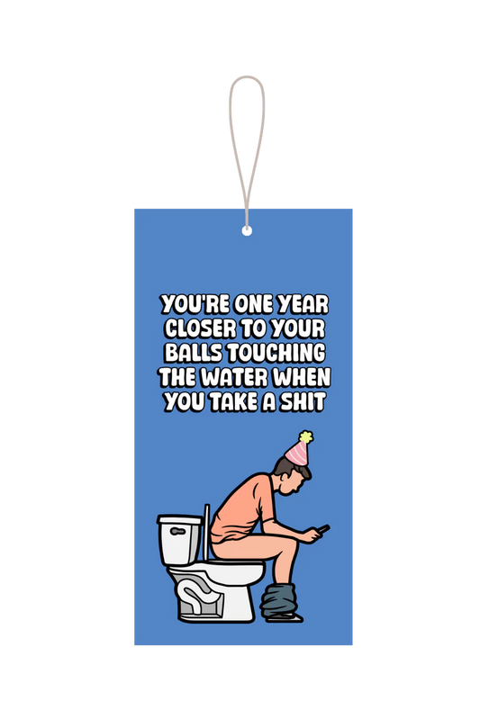 One Year Closer Until Your Balls Start Touching The Water Gift Tag