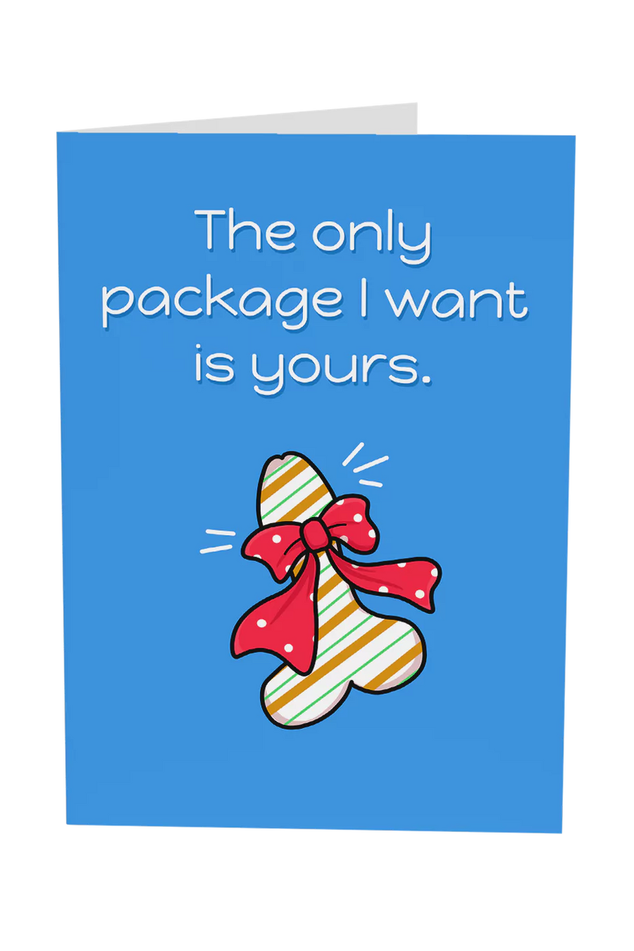 The Only Package I Want Is Yours Christmas Greeting Card